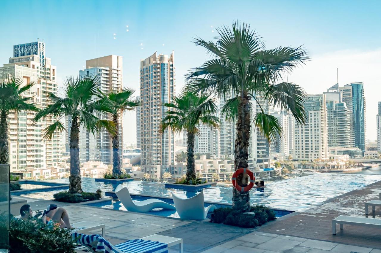 Higuests - Unique Studio With Stunning Panoramic Marina Views Dubaj Kültér fotó